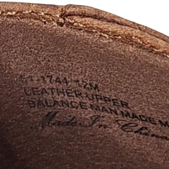 Bella Vita Ohara Burnished Leather Loafer Women 12M Camel Slip On Block Heel NEW - Picture 8 of 16